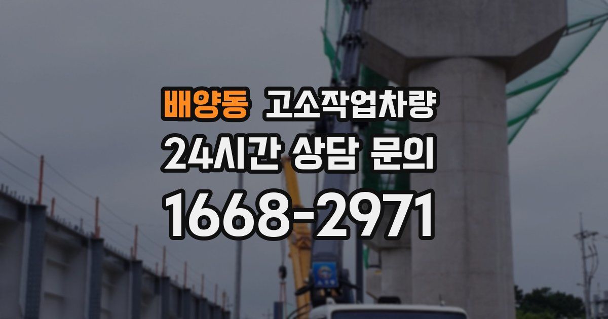 배양동 고소작업차량