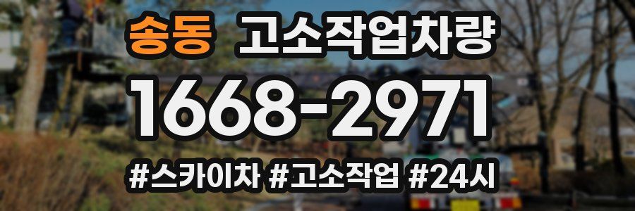 송동 고소작업차량