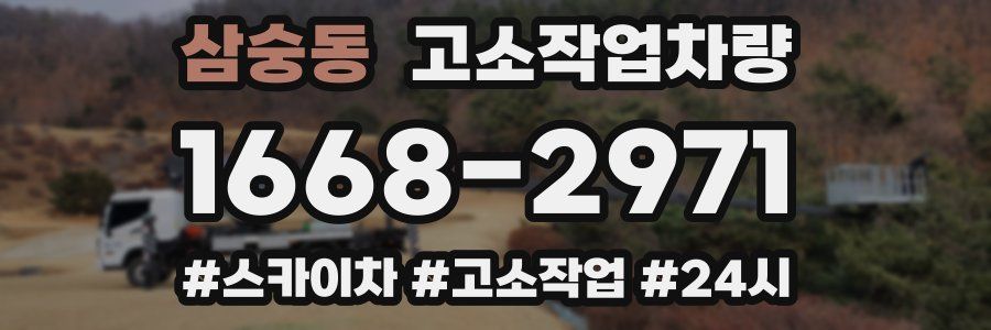 삼숭동 고소작업차량