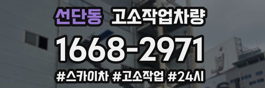 선단동 고소작업차량