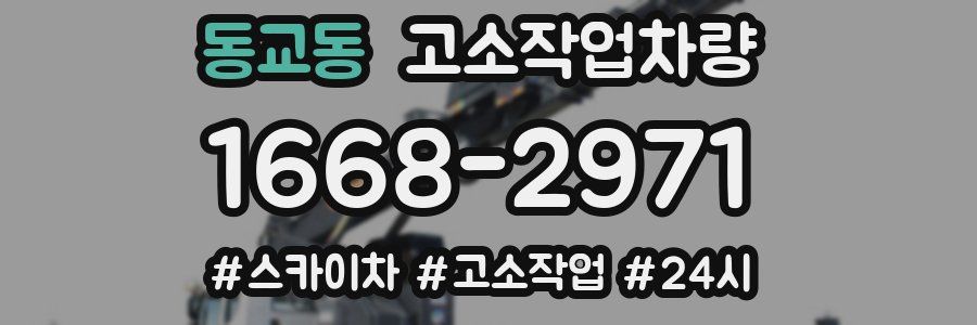 동교동 고소작업차량