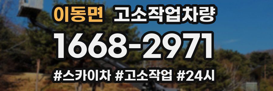 이동면 고소작업차량