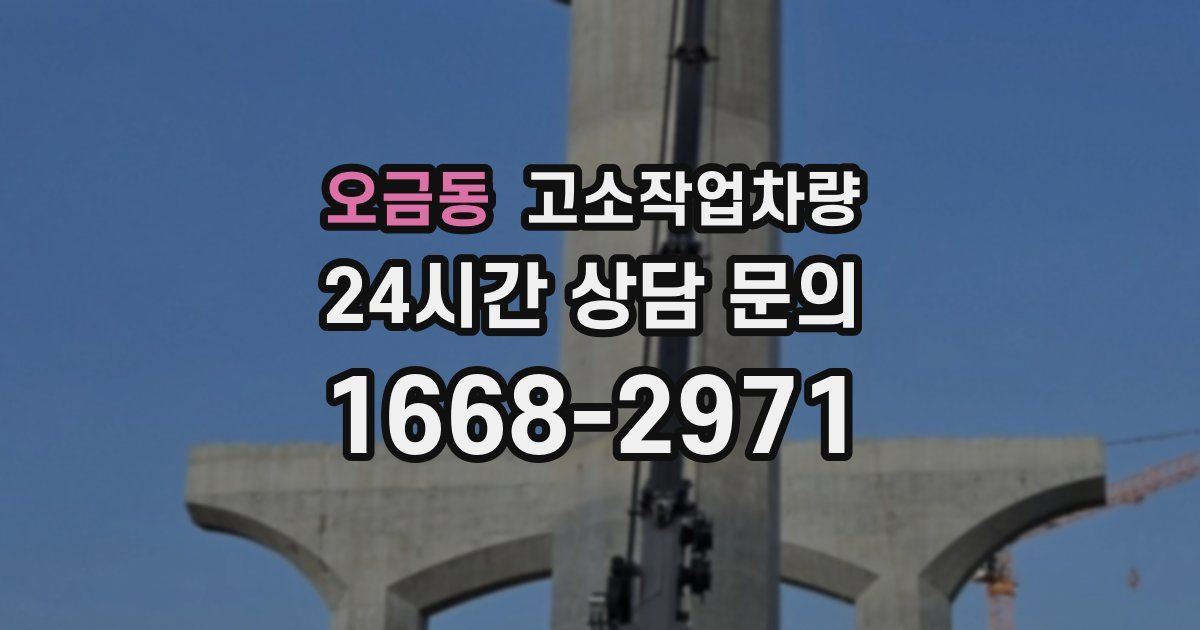 오금동 고소작업차량