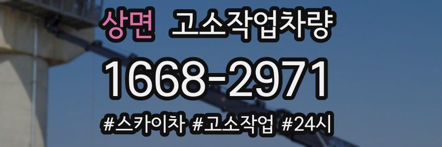 상면 고소작업차량