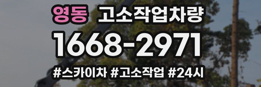 영동 고소작업차량