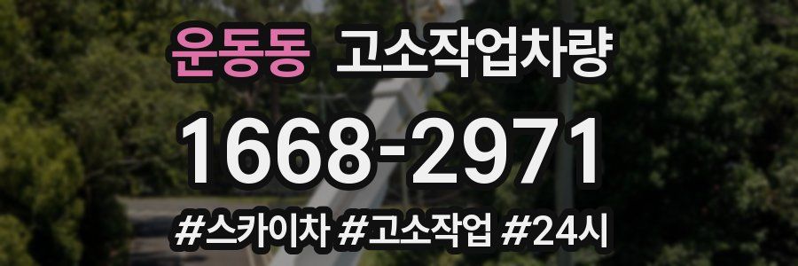 운동동 고소작업차량
