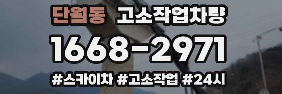 단월동 고소작업차량