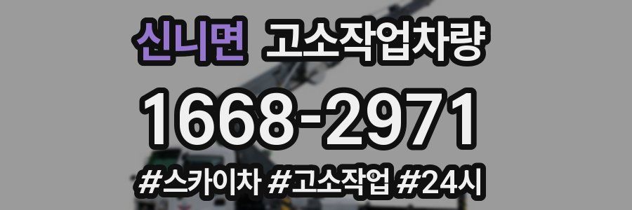 신니면 고소작업차량