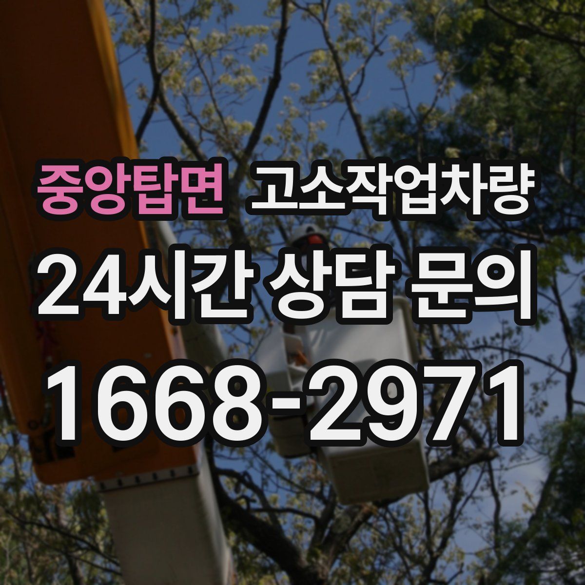 중앙탑면 고소작업차량