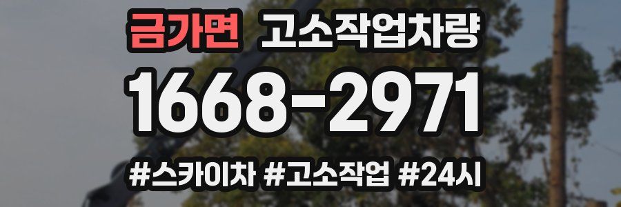 금가면 고소작업차량