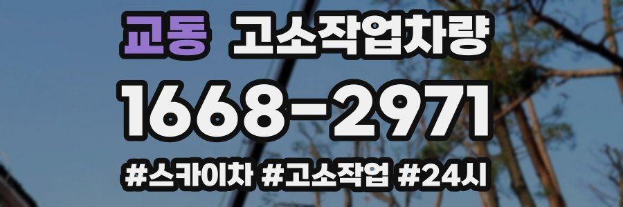 교동 고소작업차량