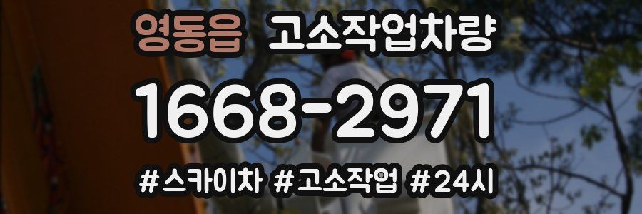 영동읍 고소작업차량