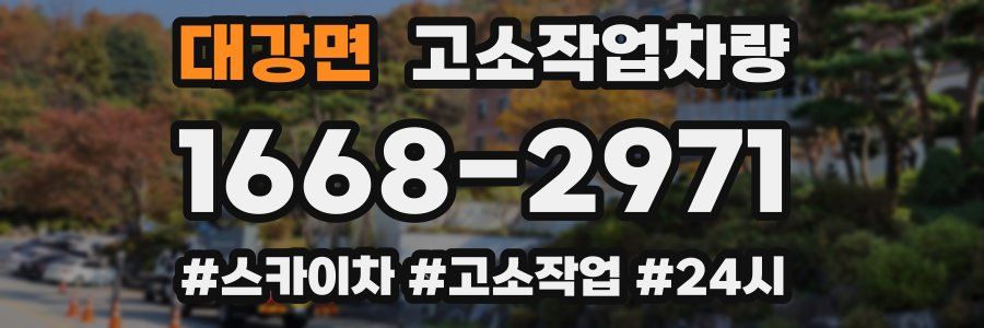 대강면 고소작업차량