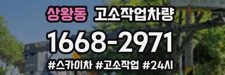 상왕동 고소작업차량