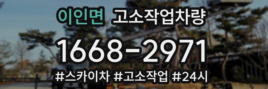 이인면 고소작업차량
