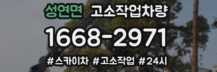 성연면 고소작업차량
