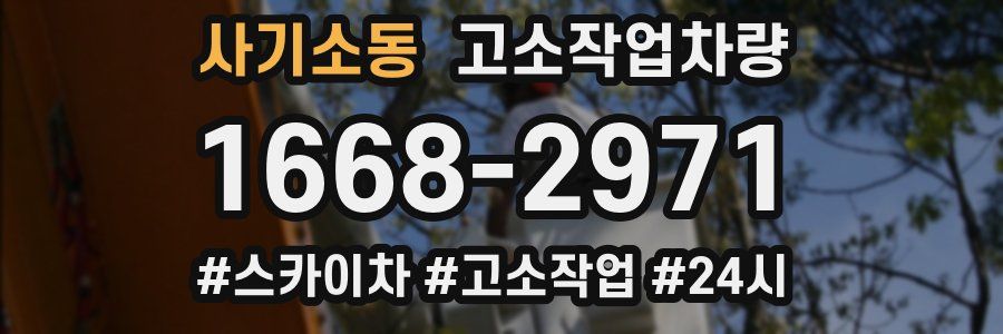 사기소동 고소작업차량