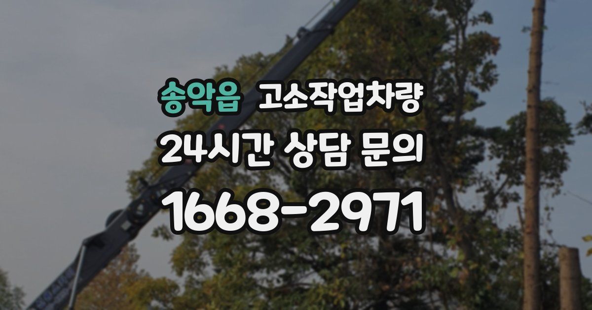 송악읍 고소작업차량