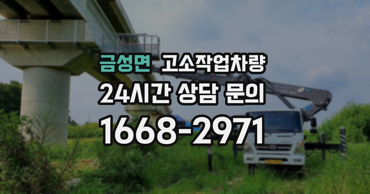 금성면 고소작업차량