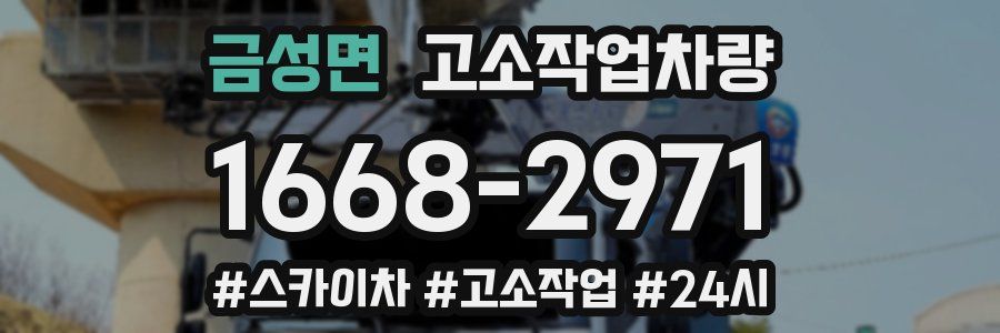 금성면 고소작업차량