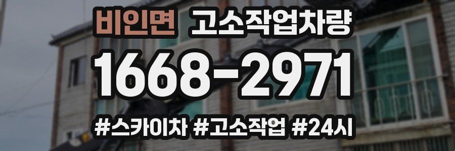 비인면 고소작업차량