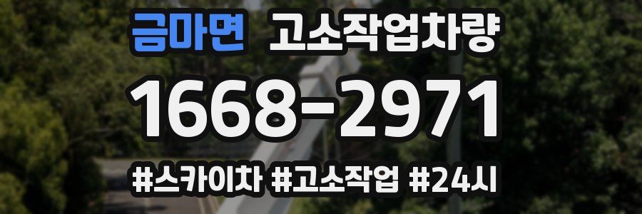 금마면 고소작업차량