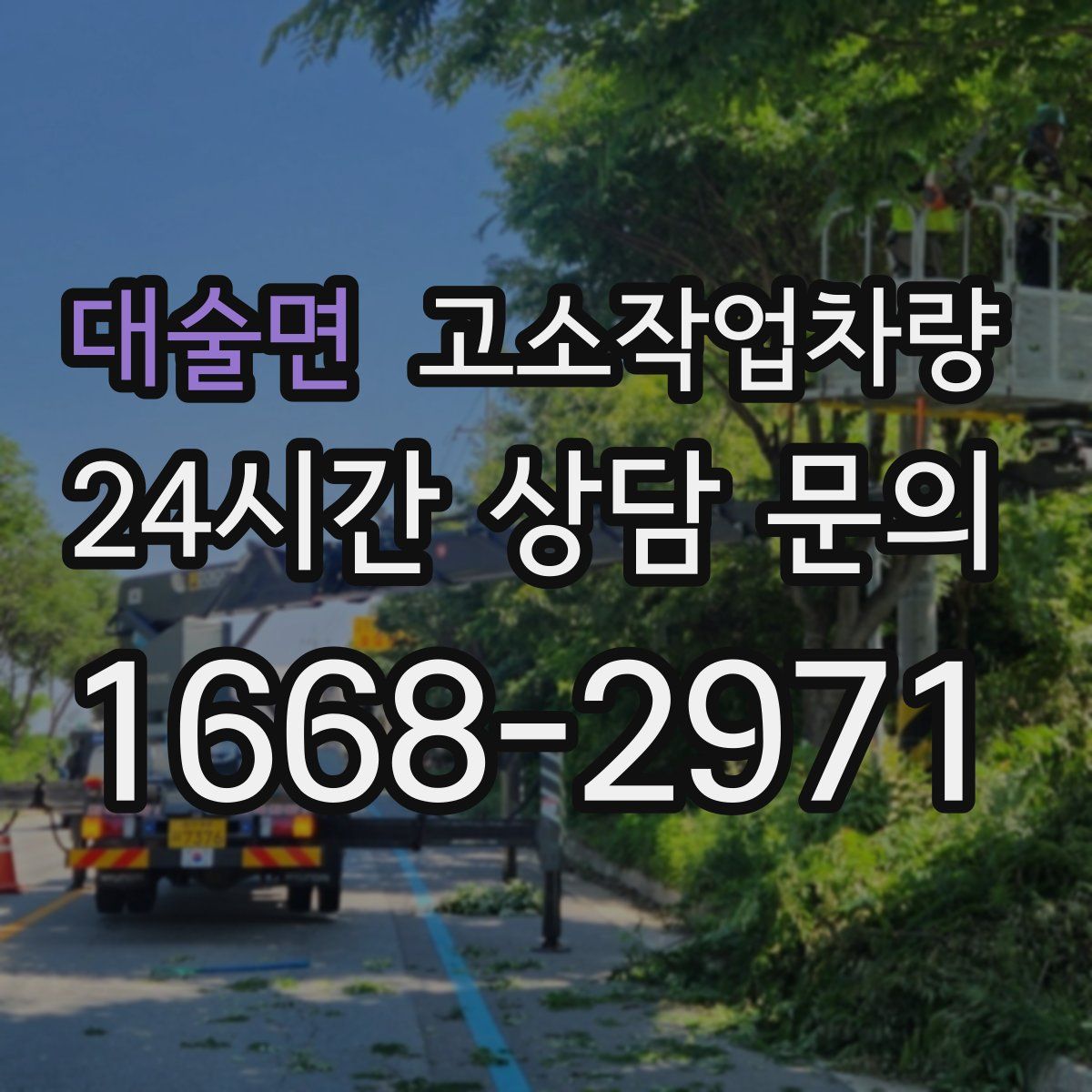 대술면 고소작업차량
