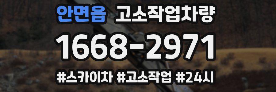 안면읍 고소작업차량