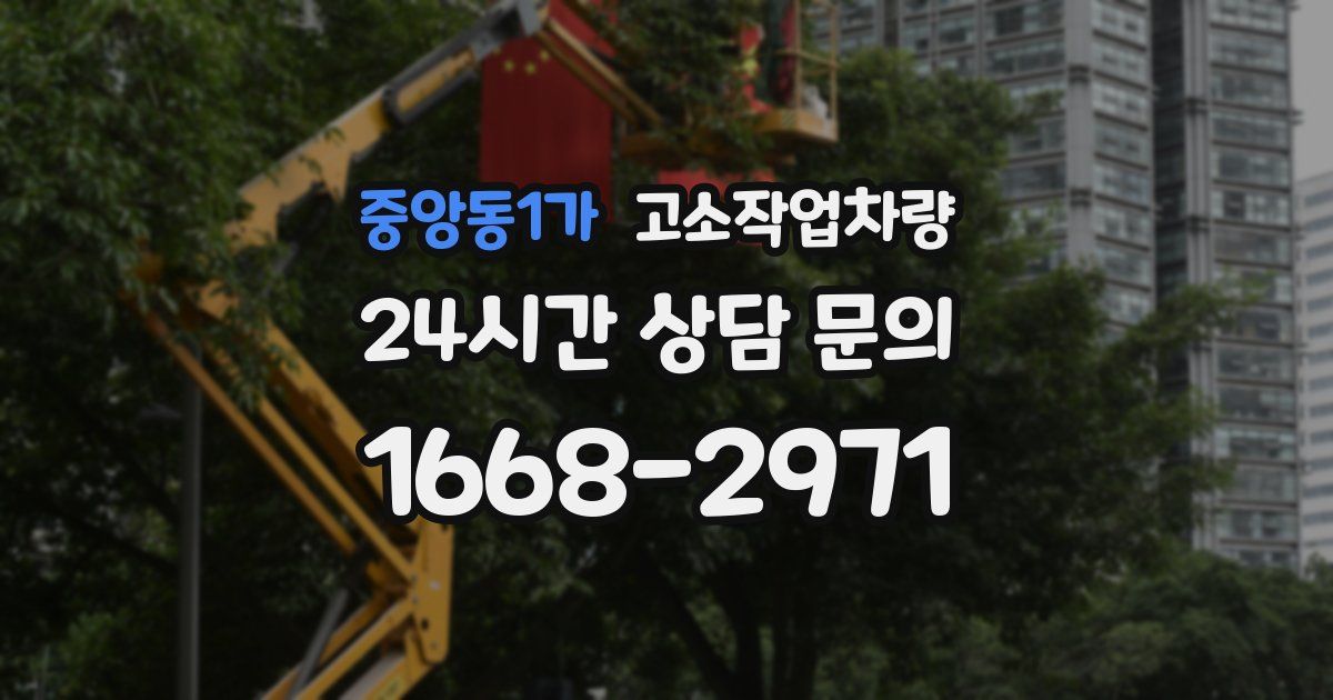 중앙동1가 고소작업차량