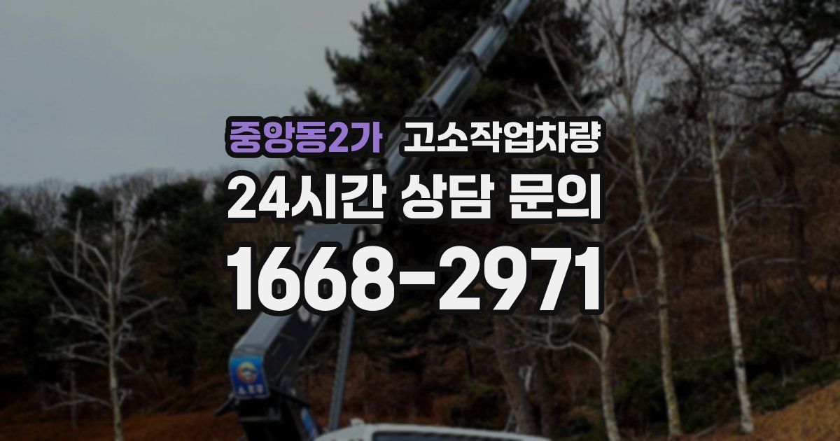 중앙동2가 고소작업차량