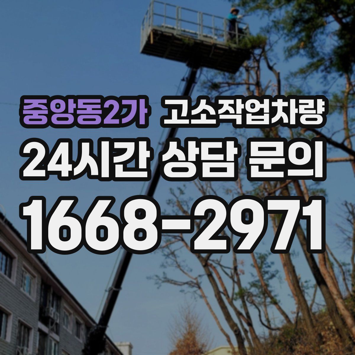 중앙동2가 고소작업차량