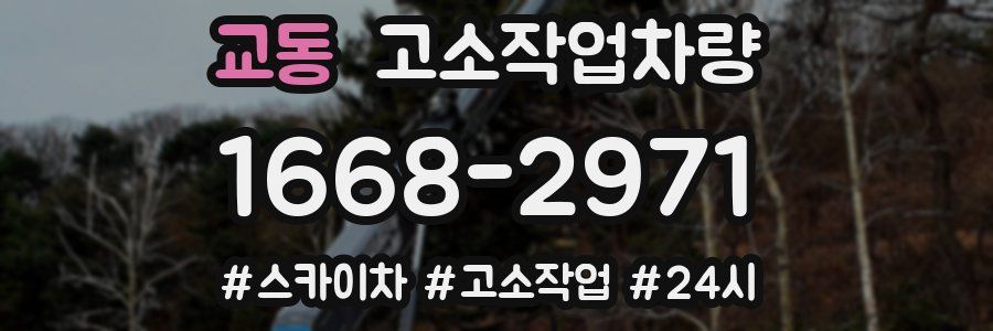 교동 고소작업차량