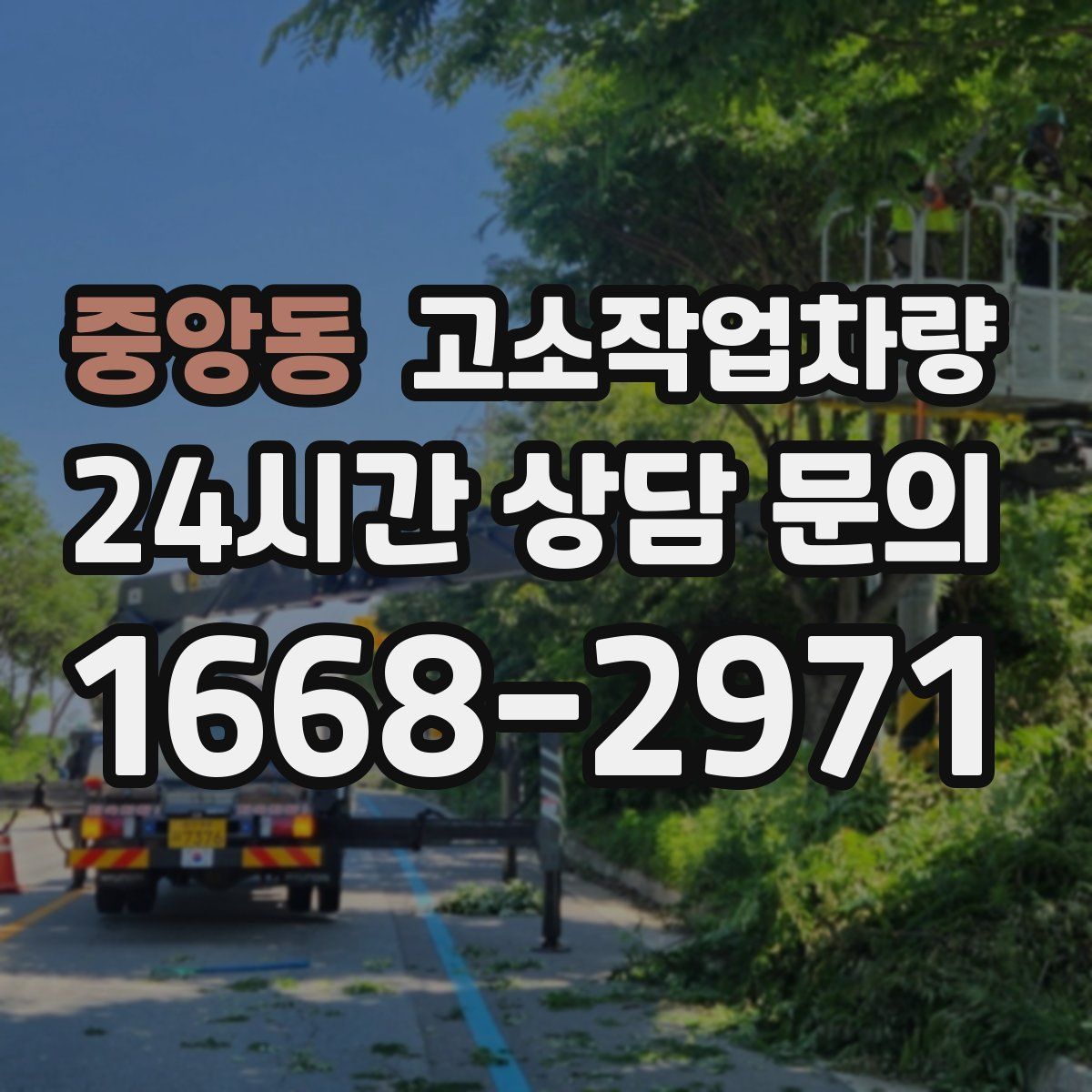 중앙동 고소작업차량