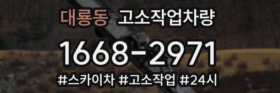 대룡동 고소작업차량