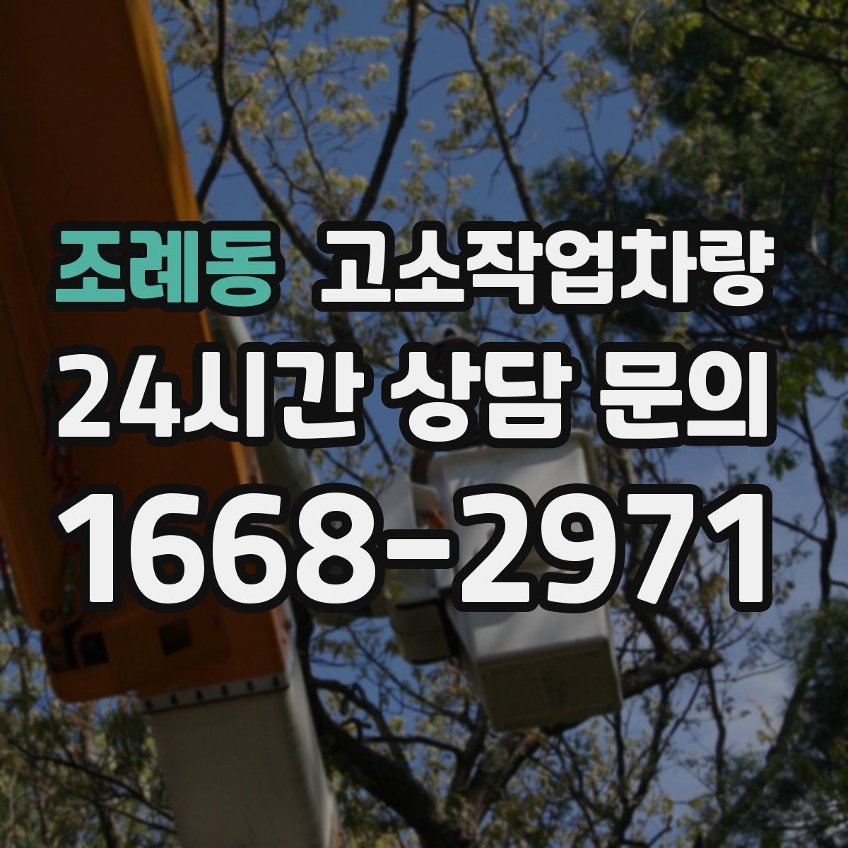 조례동 고소작업차량