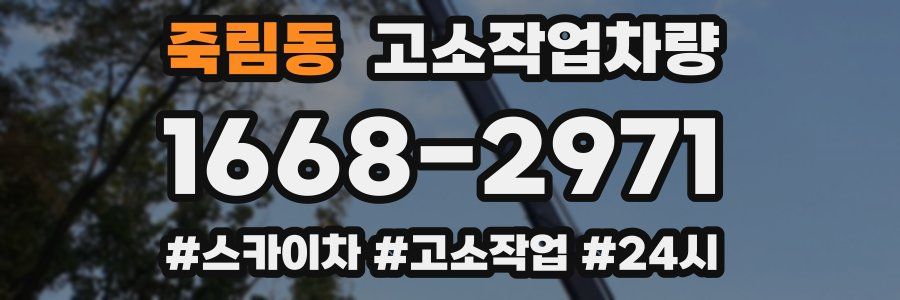 죽림동 고소작업차량
