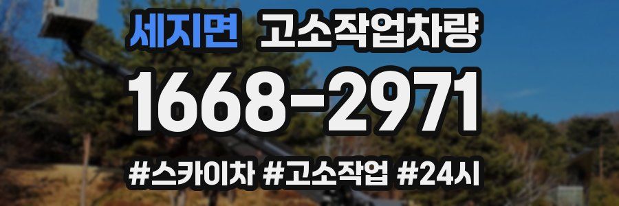 세지면 고소작업차량
