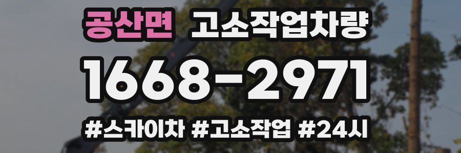 공산면 고소작업차량