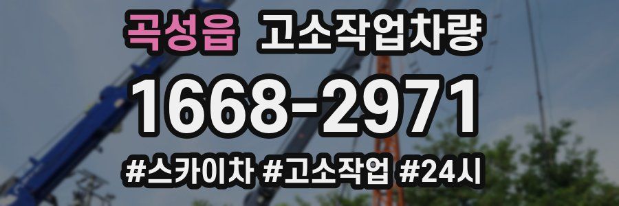곡성읍 고소작업차량