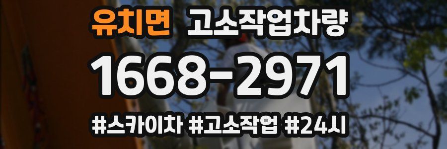 유치면 고소작업차량