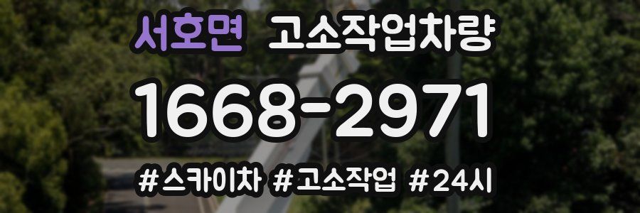서호면 고소작업차량