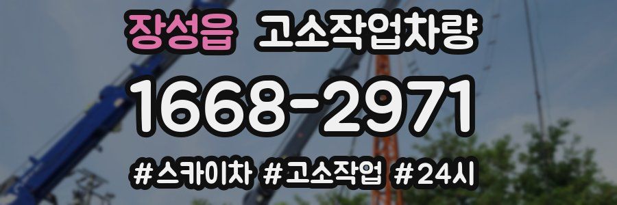 장성읍 고소작업차량