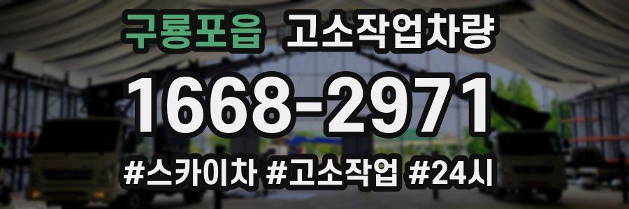 구룡포읍 고소작업차량