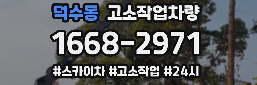 덕수동 고소작업차량