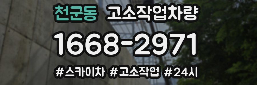 천군동 고소작업차량