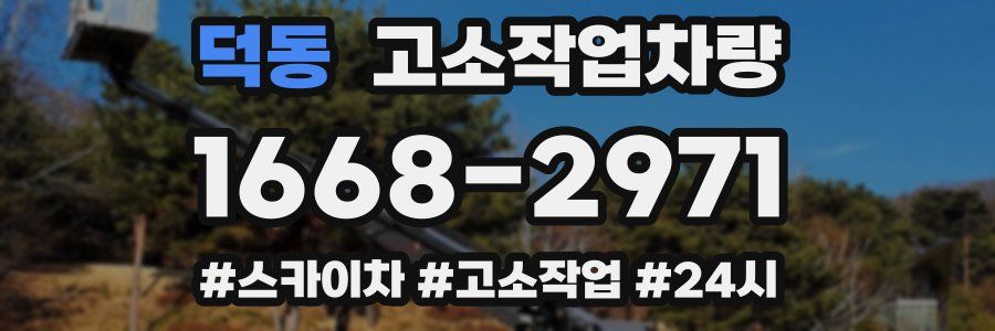 덕동 고소작업차량