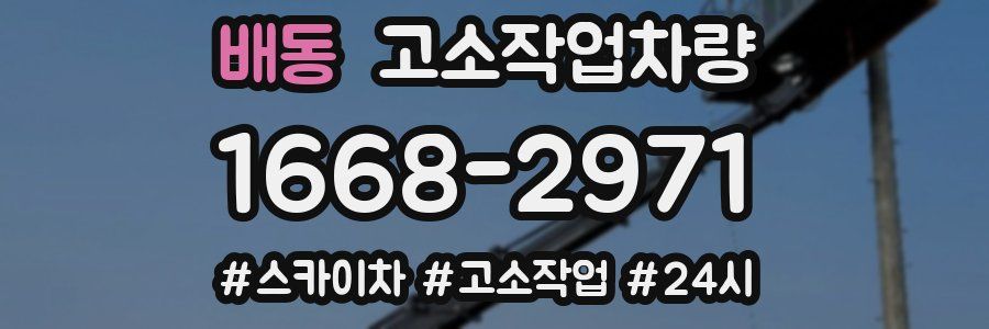 배동 고소작업차량