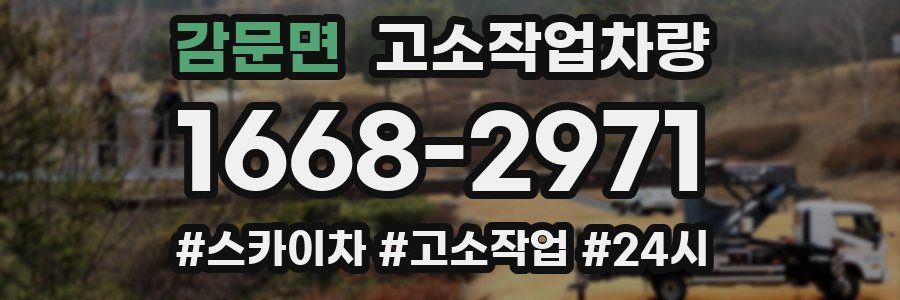 감문면 고소작업차량
