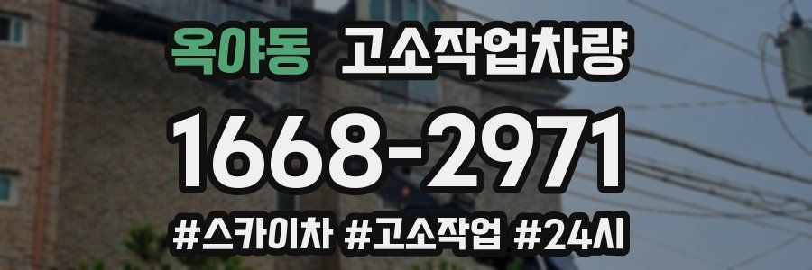 옥야동 고소작업차량