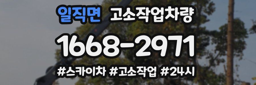 일직면 고소작업차량